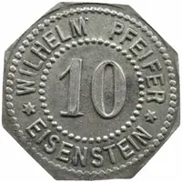 10 Pfennig - Eisenstein Wilhelm Pfeifer