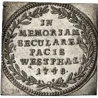 3 Kreuzers Centenary - Peace of Westphalia, Klippe