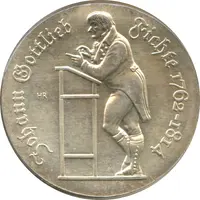 10 Mark Johann Gottlieb Fichte