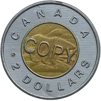 2 Dollars - Elizabeth II Copy; 3rd effigy