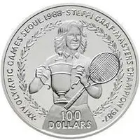 100 Dollars - Elizabeth II Steffi Graf
