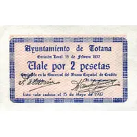 2 Pesetas Totana