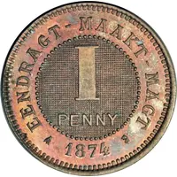 1 Penny Zuid Afrikaansche Republiek, Transvaal Pattern