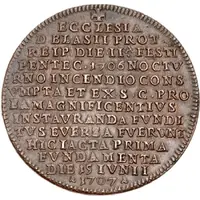 Medal - Rebuilding of the Church of St. Blasius