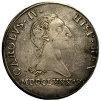 4 Reales - Charles IV proclamation medal, Barcelona