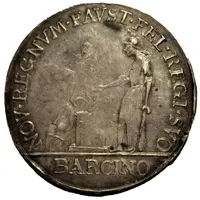 4 Reales - Charles IV proclamation medal, Barcelona