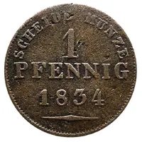1 Pfennig - Ernest I