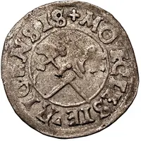 1 Schilling - Thomas Schöning Koknese, fancy cross, pointy top