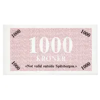 1000 Kroner Great Norwegian Spitsbergen Coal Company