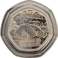 50 Pence - Charles III Anderson Air Raid Shelter