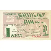 1 Peseta Torrelles de Foix