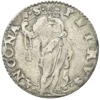 1 Testone - Gregorius XIII Normal legend