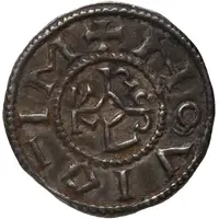 Denier - Charles II Noyon mint, CARLVS REX FR