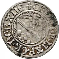 1 Schilling - Eberhard V, Ulrich V and Christian from Baden