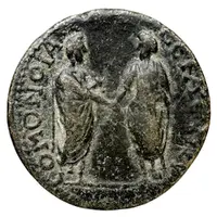 Æ29 - Marcus Aurelius ΙΕΡΟΠΟΛΙΤΩΝ ΤΩΝ ΠΡΟϹ ΤΩ ΠΥΡΑΜ