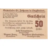 50 Heller St. Johann in Engstetten