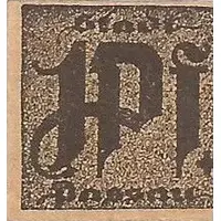 1 Pfennig black ink
