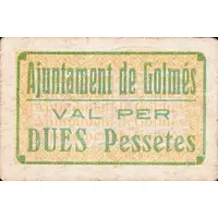 2 Pesetas Golmés