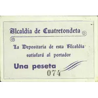 1 Peseta Cuatretondeta