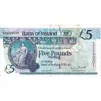 5 Pounds Bank of Ireland