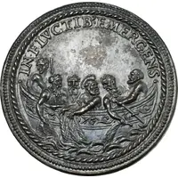 Medal - Sixtus V Saint Peter on a boat