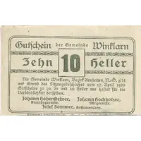 10 Heller Winklarn