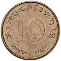 10 Reichspfennig Allied Occupation - Pattern