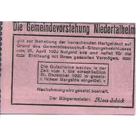 10 Heller Niedertalheim