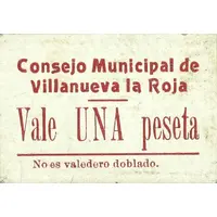 1 Peseta Villanueva la Roja