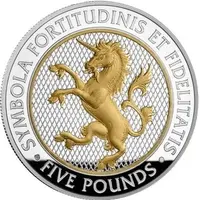 5 Pounds - Charles III Unicorn of Scotland, Silver Proof