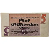 5 000 000 000 Mark Gelsenkirchener Bergwerks-Aktien-Gesellschaft