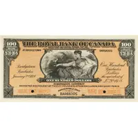 100 Dollars / 20 Pounds 16 Shillings 8 Pence