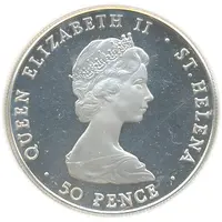 50 Pence - Elizabeth II Royal Visit, Silver Proof Issue