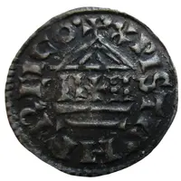 Denier - Lothair I Temple, Christian legend