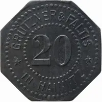 20 Pfennig - Hainitz Grützner and Faltis