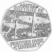 50 Pence - Charles III Battle of Britain (Fighters over London)