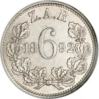 6 Pence Zuid Afrikaansche Republiek