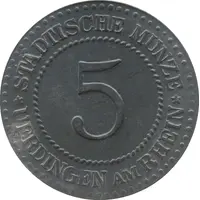 5 Pfennig - Uerdingen