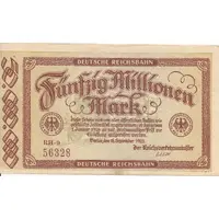 50 000 000 Mark Deutsche Reichsbahn