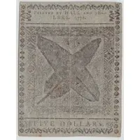 5 Dollars 'Continental Currency' - United States