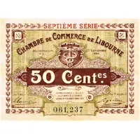 50 Centimes - Chambre de Commerce de Libourne 33