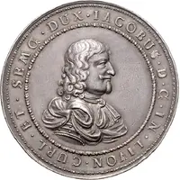 Medal - Jacob Kettler To the gained colony in The Gambia