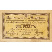 1 Peseta Montblanc