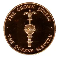 5 Crowns - Elizabeth II Queens sceptre with the dove