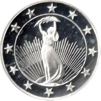 Token - 25 Countries of the European Union Liberty Statue