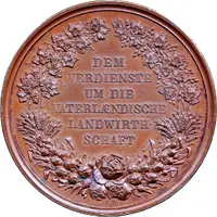 Agricultural award medal