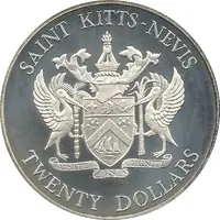 20 Dollars - Elizabeth II Battle of the Saints, Silver Proof Issue