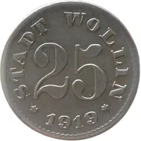 25 Pfennig - Wollin
