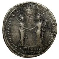 Æ35 - Lucius Verus ΕΠΙ ΟΜΟΝΟΙΑ ΜΥΤΙΛΗΝΑΙΩΝ ΚΑΙ ΑΔΡΑΜΥΤΗΝΩΝ