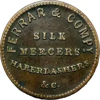 1 Farthing - Ferrar and Co. Silk Mercers, Haberdashers, Belfast